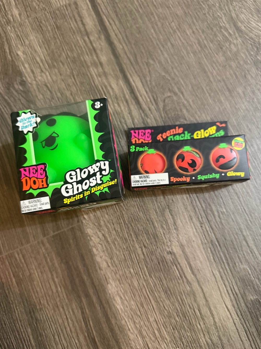 Needoh Glowy Ghost and Tiny Pumpkins